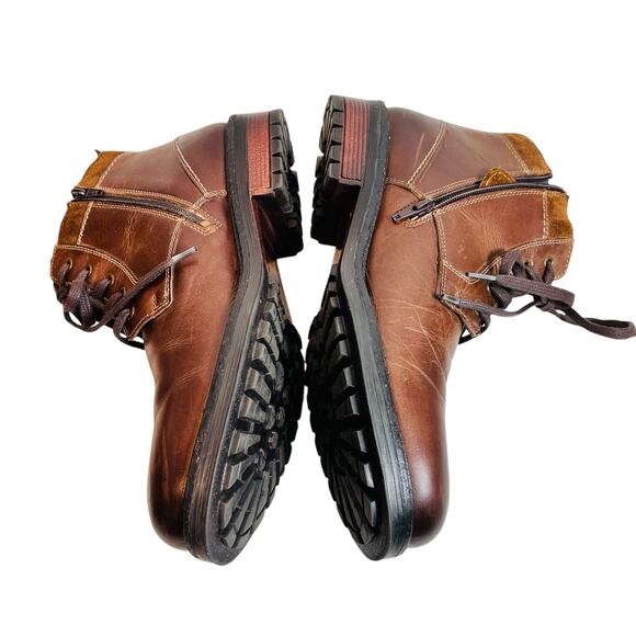 Reserved Footwear Brown Leather Ankle Boot Men's Size 10 - Picture 11 of 16